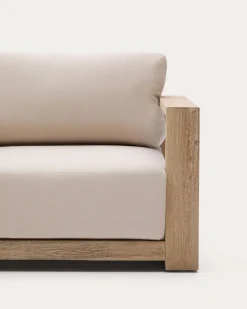 Tuinbanken|Zitbanken-Kave Home Ambra 2-Zitsbank Beige