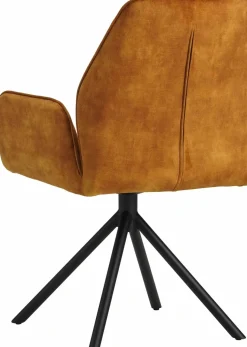 Draaibare Eetkamerstoelen|Eetkamerstoelen Met Armleuning-Eijerkamp Collectie Amira Eetkamerstoel Gold