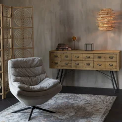Vloerkleden|Wollen Vloerkleden-Dutchbone Amori Grey Vloerkleed Grey, Brick