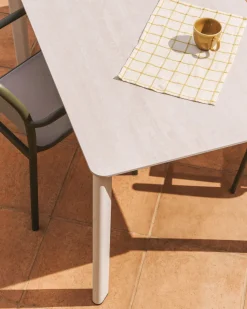 Tuintafels-Kave Home Anafi Tuintafel Beige