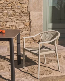 Tuintafels-Kave Home Anafi Tuintafel Grafiet