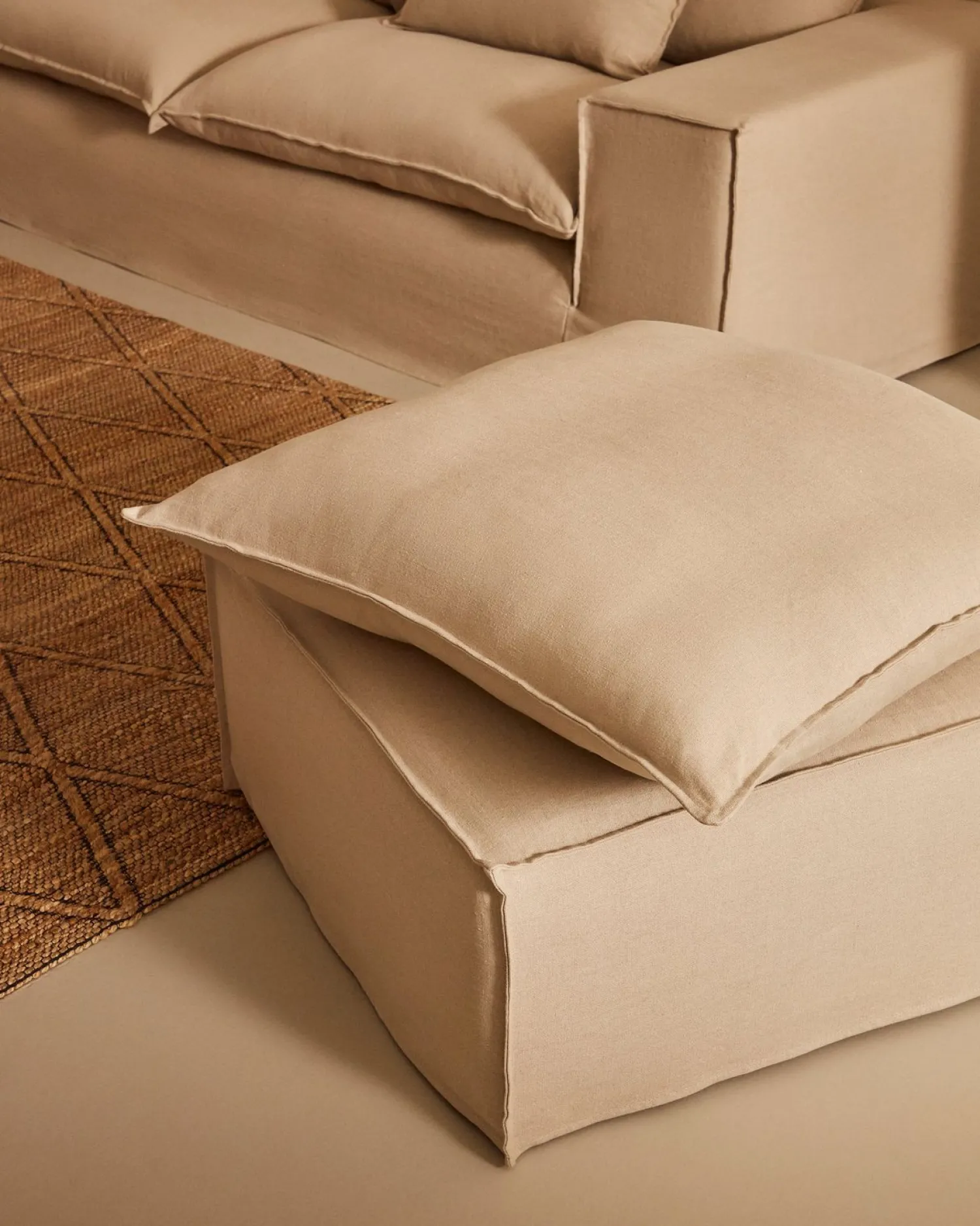 Zitbanken-Kave Home Anarela 3-Zitsbank Beige