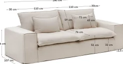 Zitbanken-Kave Home Anarela 3-Zitsbank Beige