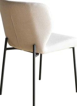 Eetkamerstoelen Zonder Armleuning-Eijerkamp Collectie Andrew Eetkamerstoel Beige