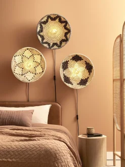 Wandlampen|Wandlampen-Good&Mojo Andros Wandlamp Black, Natural