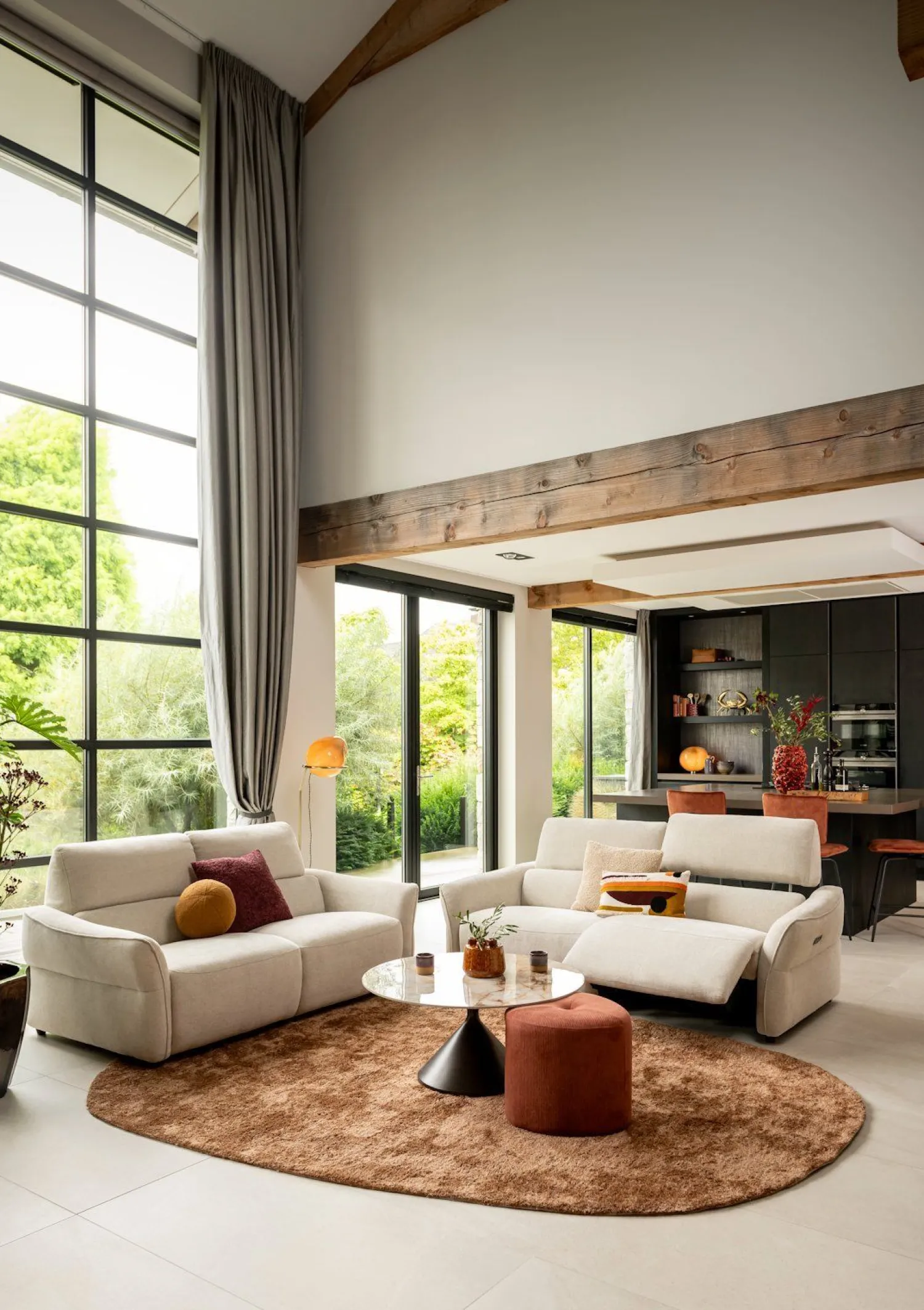 Zitbanken-Henders en Hazel Anglet 2,5-Zitsbank Beige