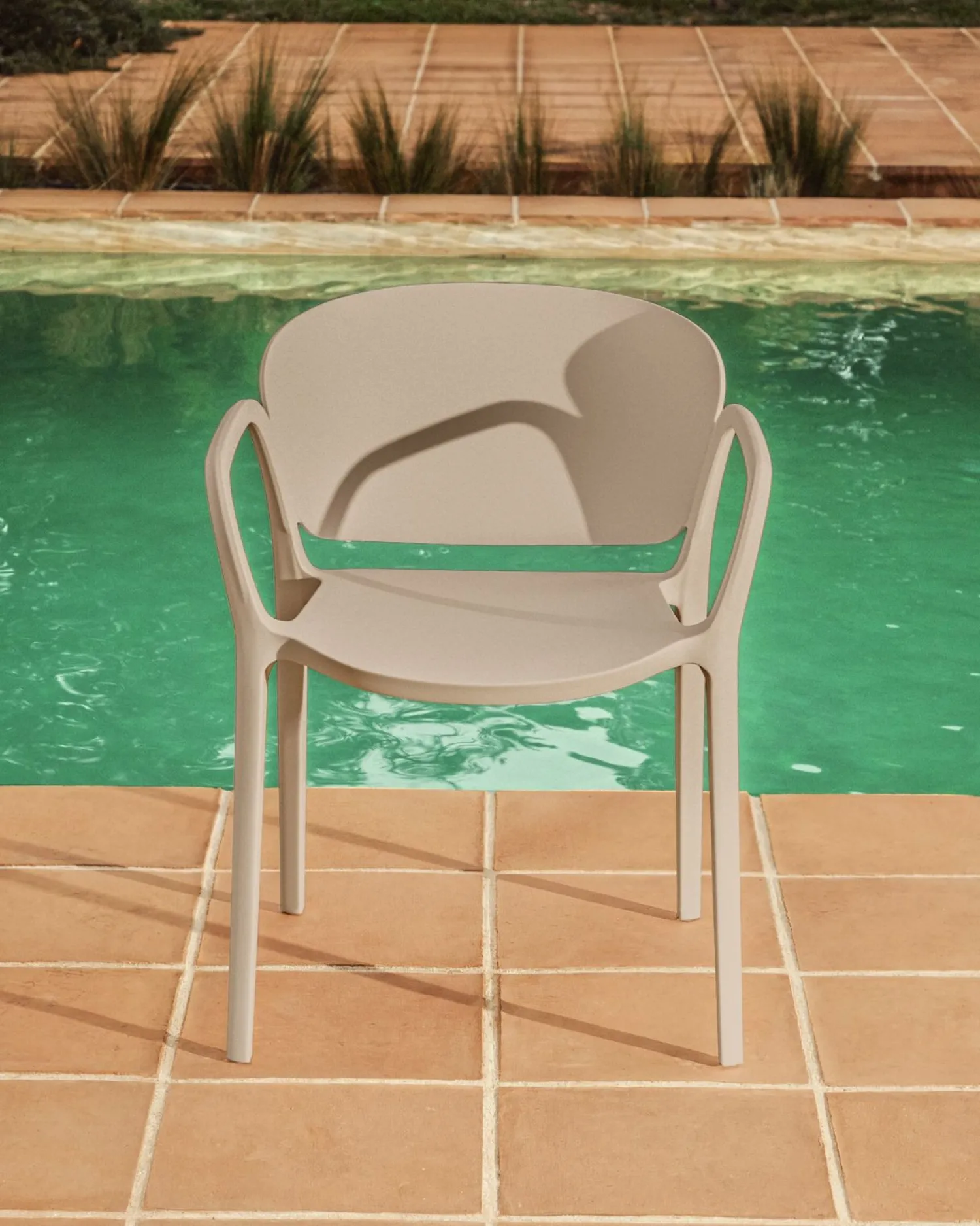 Tuinstoelen-Kave Home Ania Tuinstoel Beige