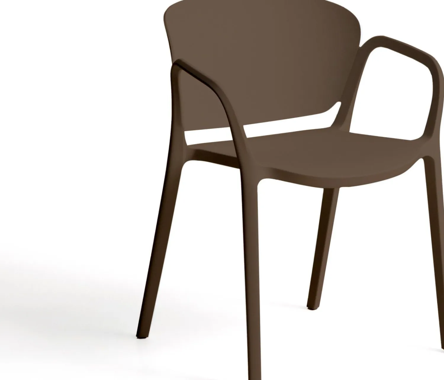 Tuinstoelen-Kave Home Ania Tuinstoel Donkerbruin