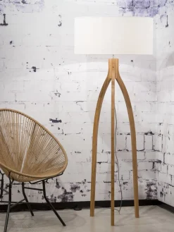 Moderne Vloerlampen|Vloerlampen-Good&Mojo Annapurna Vloerlamp wit