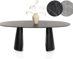 Ovale Eettafels-XOOON Arabax Eettafel Lichtgrijs