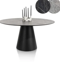 Ronde Eettafels-XOOON Arabax Rond Eettafel Lichtgrijs