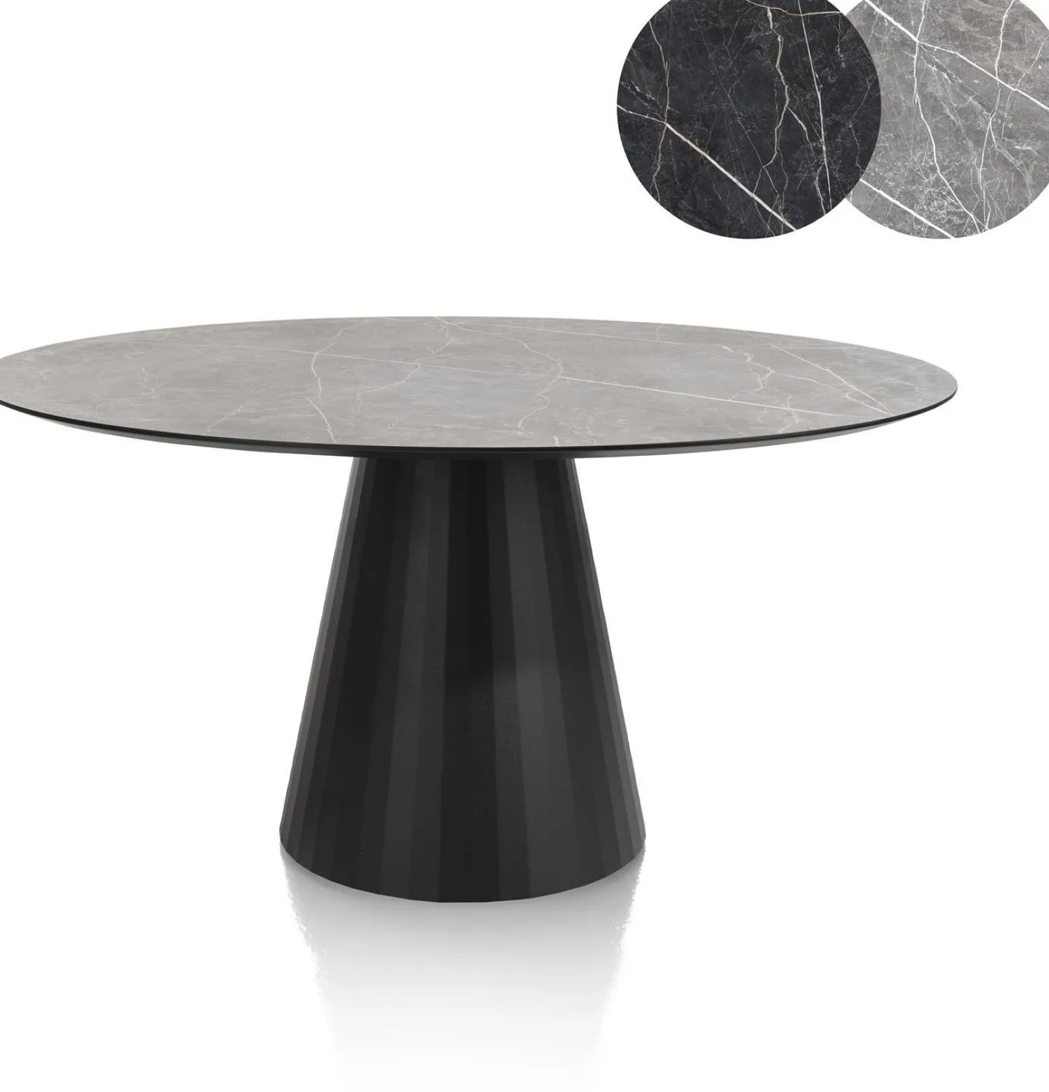 Ronde Eettafels-XOOON Arabax Rond Eettafel Lichtgrijs