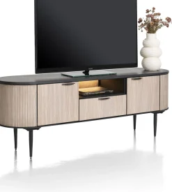 Tv-Meubels-XOOON Aramon Tv-meubel Zwart, Naturel