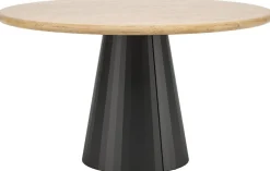 Houten Eettafels|Ronde Eettafels-XOOON Arawood Rond Eettafel Natural