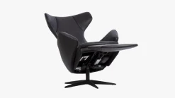 Leren Fauteuils|Relaxfauteuils-Gealux Arc 8046 Relaxfauteuil Zwart