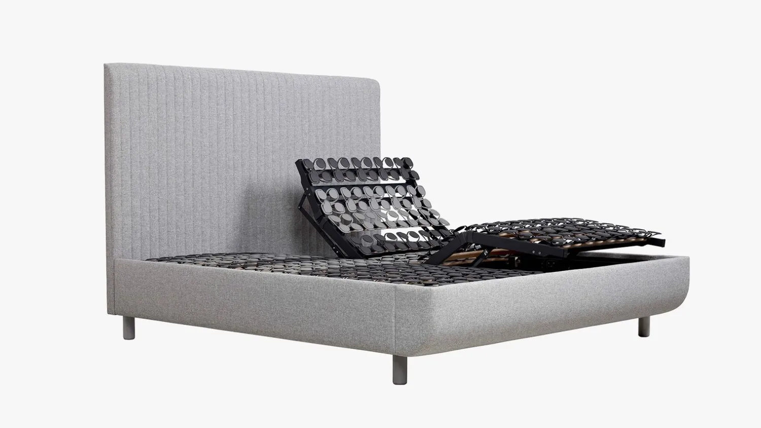 Elektrische Boxsprings-Tempur Arc Form Verstelbaar Boxspring Grijs