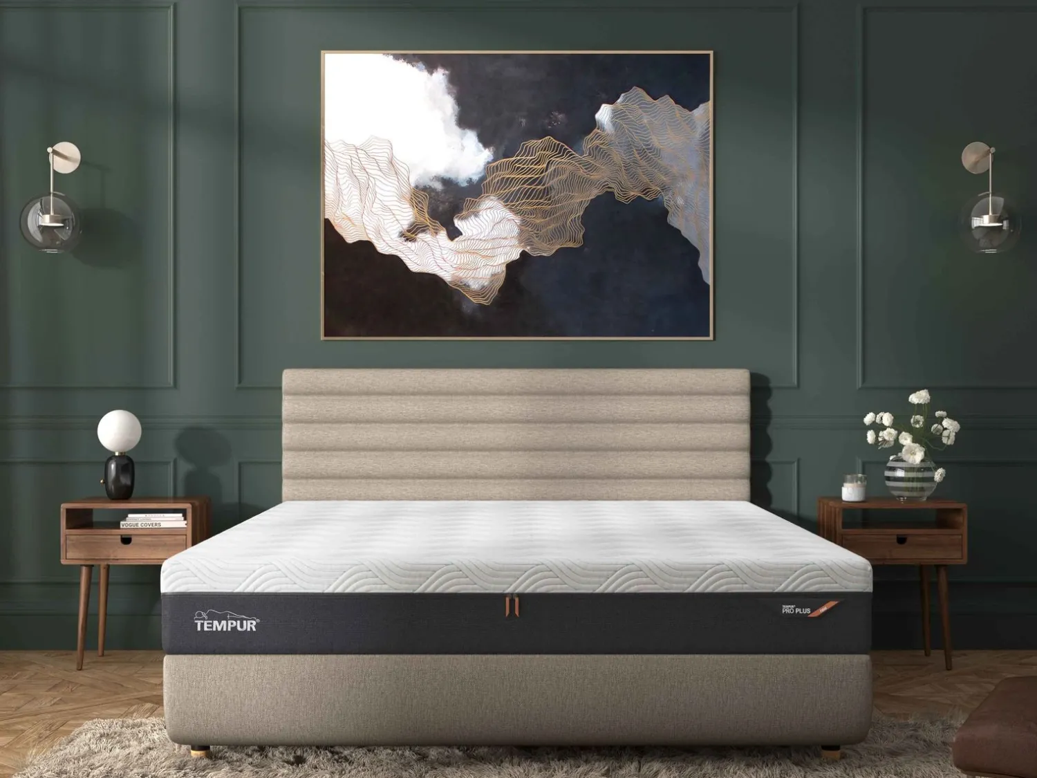 Elektrische Boxsprings-Tempur Arc Vectra Verstelbaar Boxspring Grijs