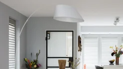 Moderne Vloerlampen|Vloerlampen-Zuiver Arc Vloerlamp White