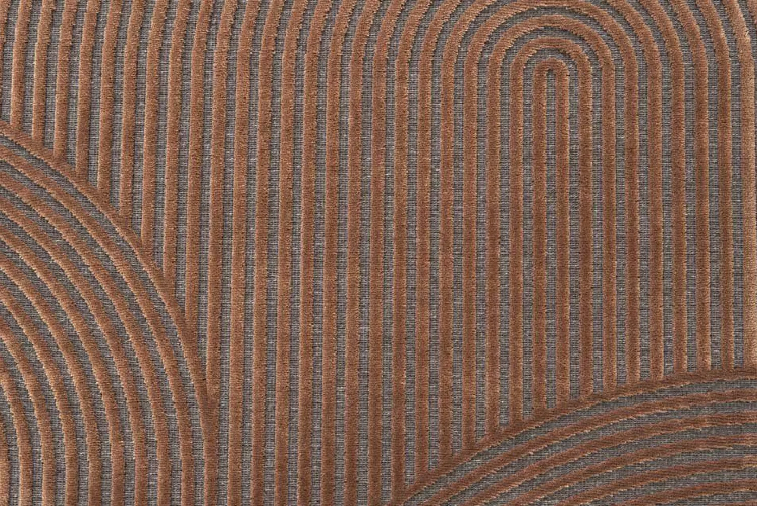 Vloerkleden|Rechthoekige Vloerkleden-Montèl Arch Vloerkleed Grey, Cognac