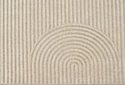 Vloerkleden|Rechthoekige Vloerkleden-Montèl Arch Vloerkleed White, Beige