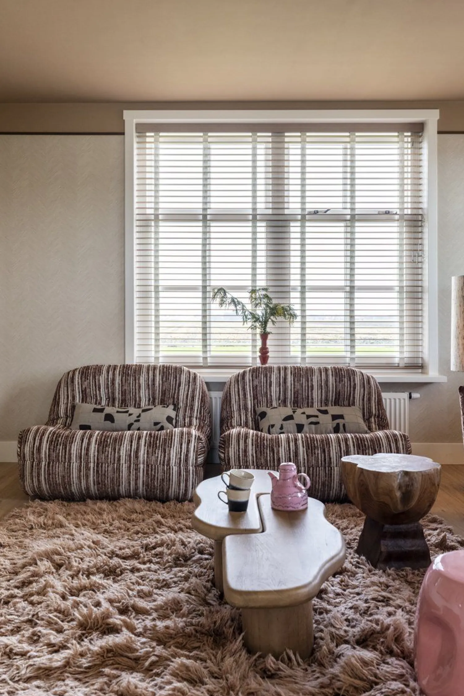 Poefjes & Krukjes-HKLIVING Arched Kruk Naturel