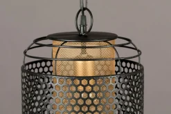 Industriële Hanglampen|Industriële Hanglampen-Dutchbone Archer Hanglamp Black