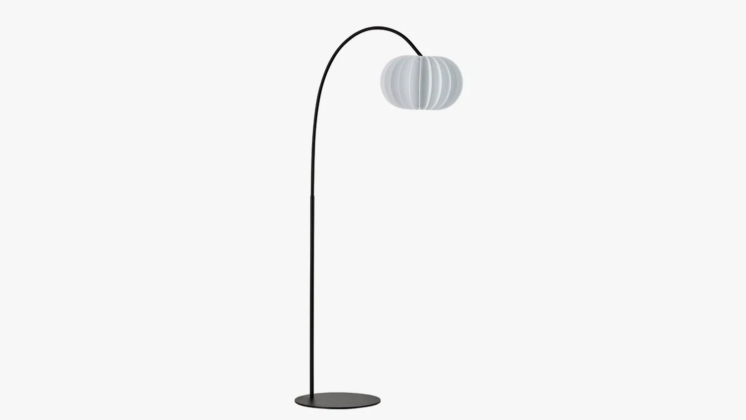 Moderne Vloerlampen|Vloerlampen-Montèl Arco Vloerlamp Black, White