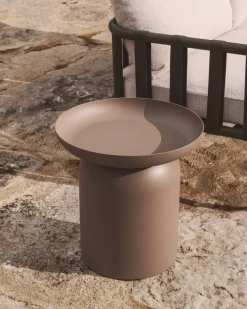Tuintafels-Kave Home Arcola Bijzettafel Taupe