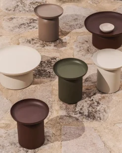 Tuintafels-Kave Home Arcola Bijzettafel Taupe