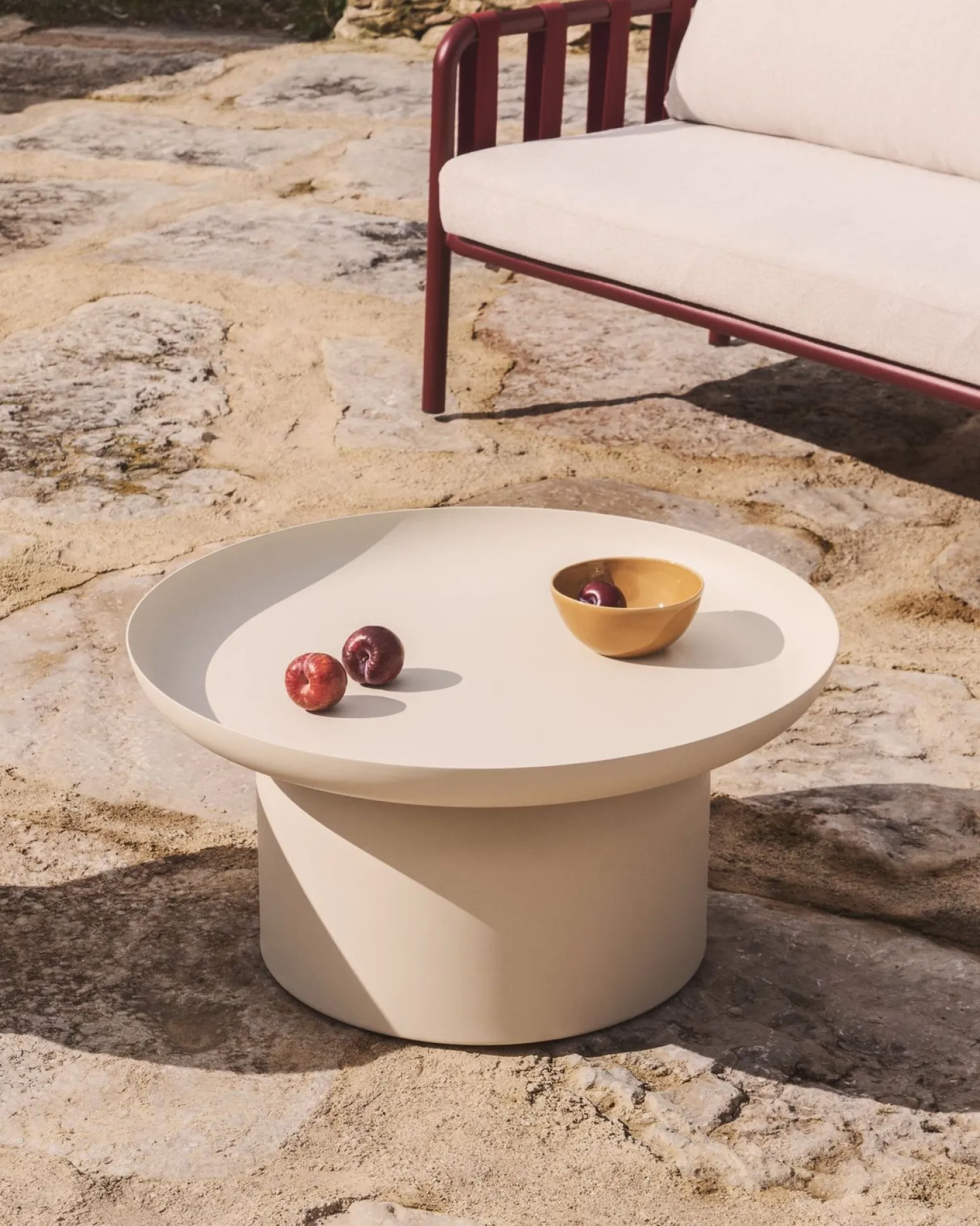 Tuintafels-Kave Home Arcola Salontafel Ecru