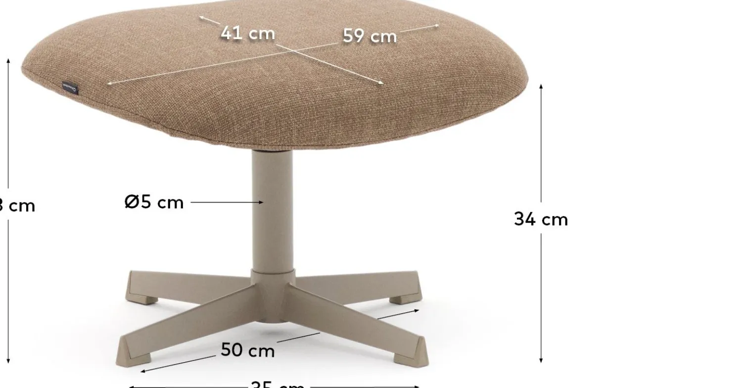 Moderne Tafellampen|Tafellampen-Kave Home Arenys Kleine Tafellamp Terracotta