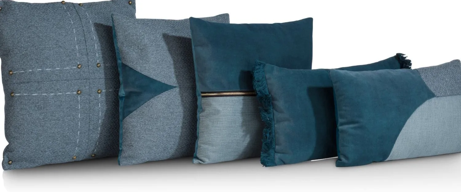 Sierkussens & Plaids-COCO maison Aria Sierkussen Blauw