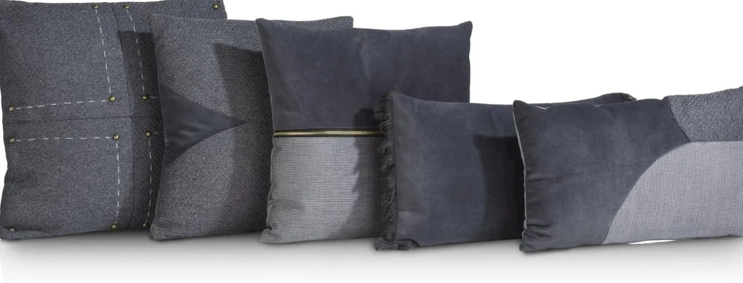 Sierkussens & Plaids-COCO maison Aria Sierkussen Antraciet