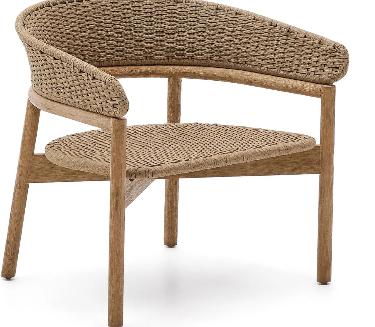 Tuinstoelen-Kave Home Arinella Outdoor Fauteuil Beige, Naturel