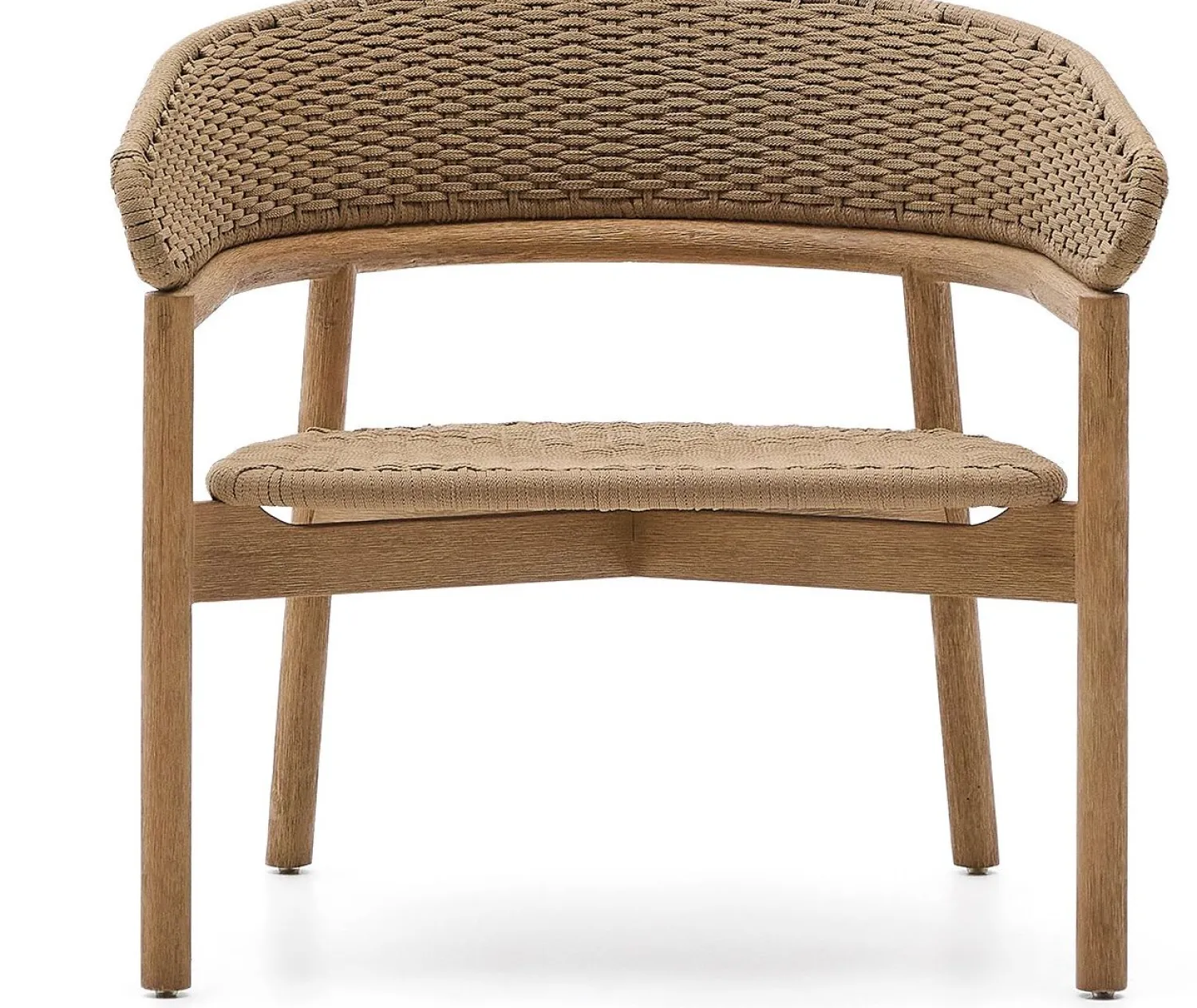 Tuinstoelen-Kave Home Arinella Outdoor Fauteuil Beige, Naturel