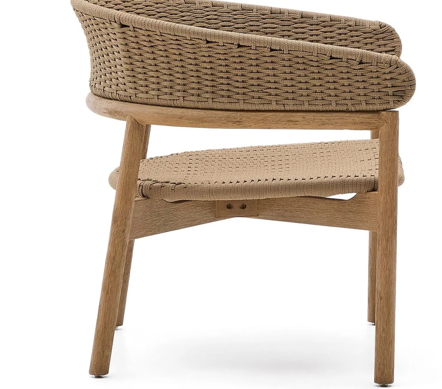 Tuinstoelen-Kave Home Arinella Outdoor Fauteuil Beige, Naturel