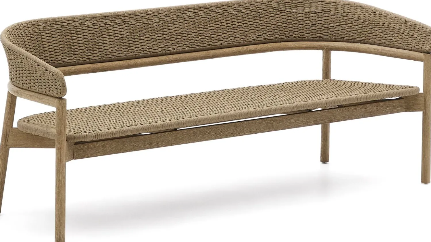 Tuinbanken|Zitbanken-Kave Home Arinella Tuinbank Beige, Naturel