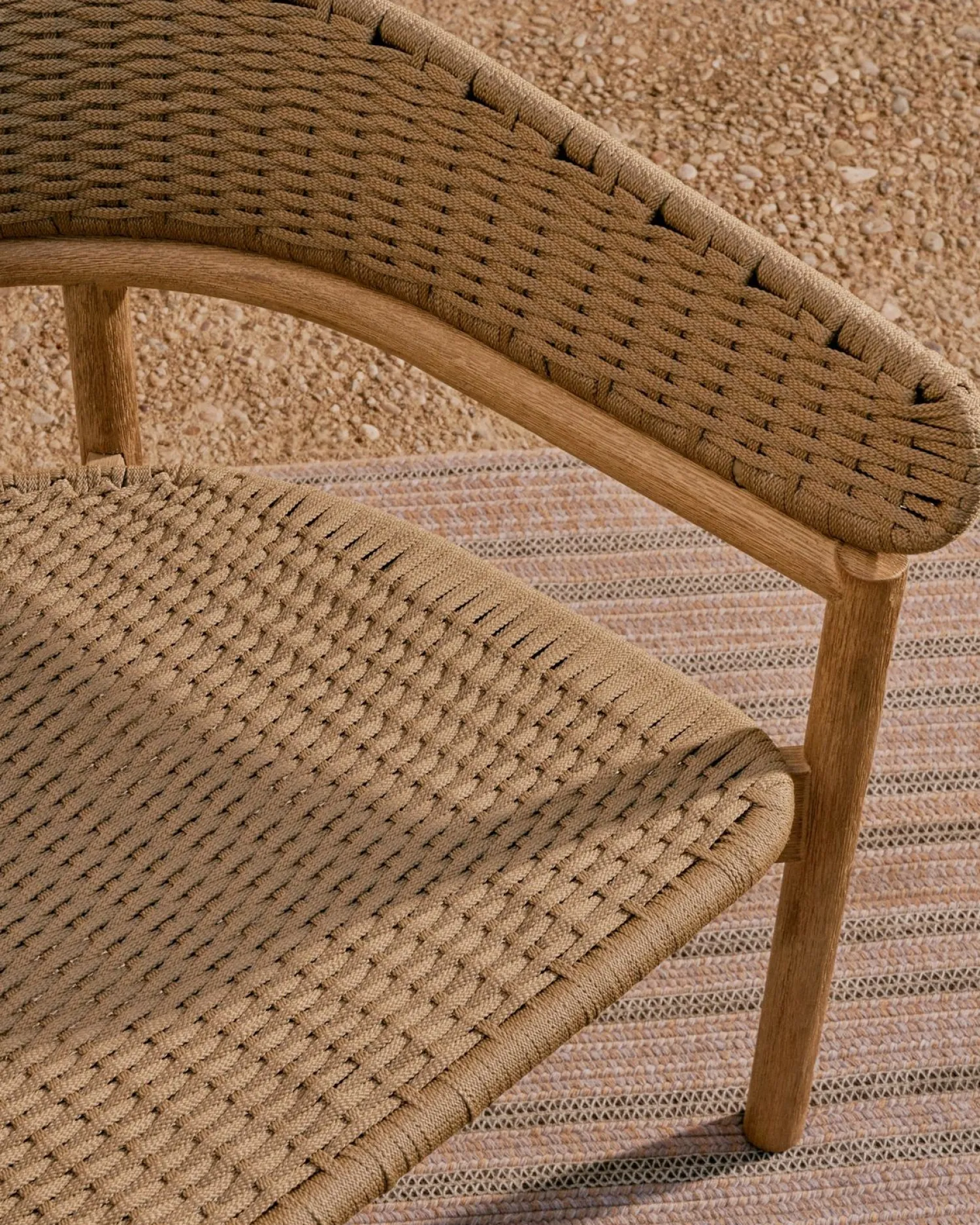 Tuinbanken|Zitbanken-Kave Home Arinella Tuinbank Beige, Naturel