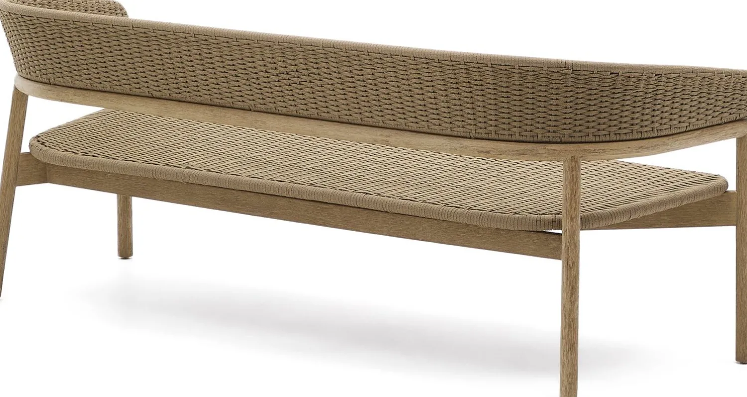 Tuinbanken|Zitbanken-Kave Home Arinella Tuinbank Beige, Naturel