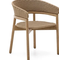Tuinstoelen-Kave Home Arinella Tuinstoel Naturel