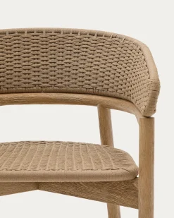 Tuinstoelen-Kave Home Arinella Tuinstoel Naturel