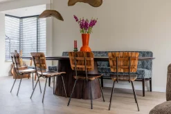Houten Eettafels|Ovale Eettafels-Eleonora Aron Eettafel Bruin