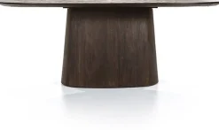 Houten Eettafels|Ovale Eettafels-Eleonora Aron Eettafel Bruin