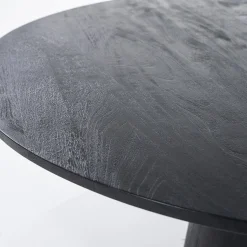 Houten Eettafels|Ronde Eettafels-Eleonora Aron Eettafel Zwart