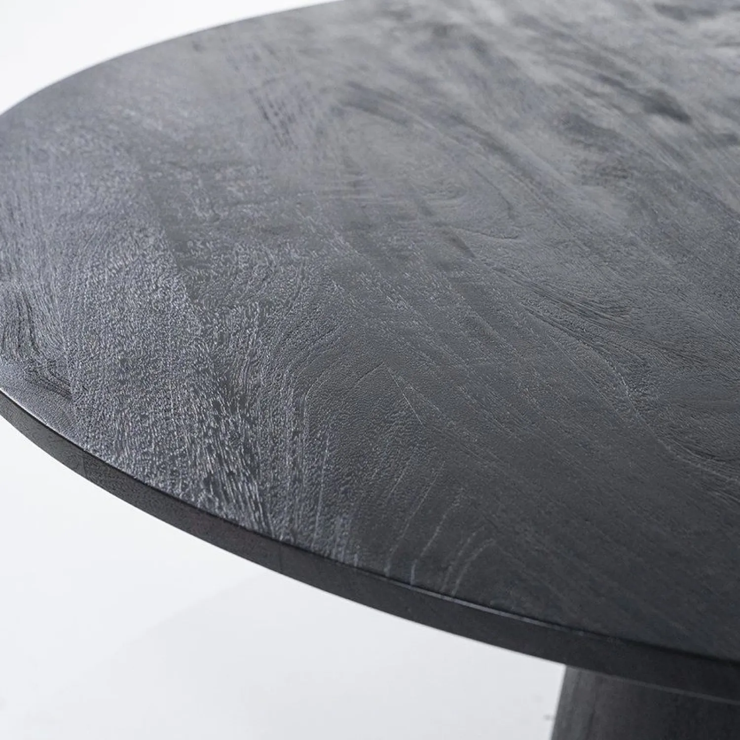 Houten Eettafels|Ronde Eettafels-Eleonora Aron Eettafel Zwart