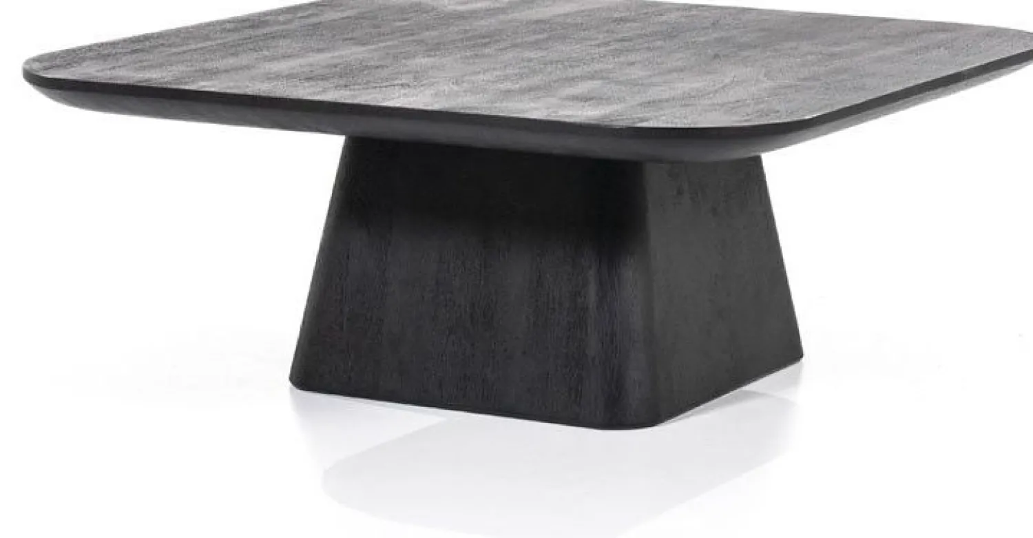 Houten Salontafels|Vierkante Salontafels-Eleonora Aron Salontafel Zwart