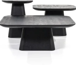 Houten Salontafels|Vierkante Salontafels-Eleonora Aron Salontafel Zwart