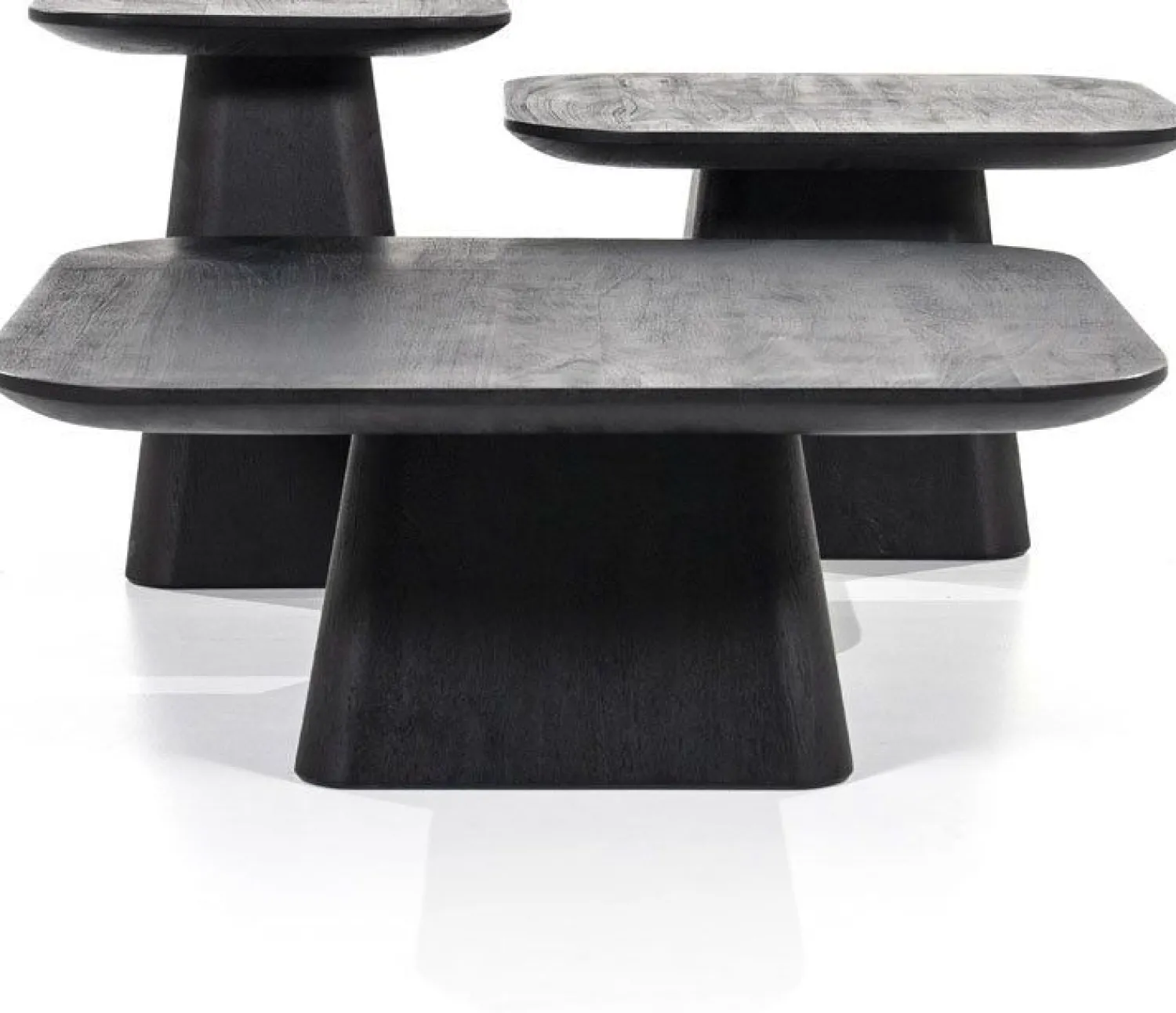 Houten Salontafels|Vierkante Salontafels-Eleonora Aron Salontafel Zwart