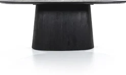Houten Eettafels|Ovale Eettafels-Eleonora Aron Eettafel Zwart