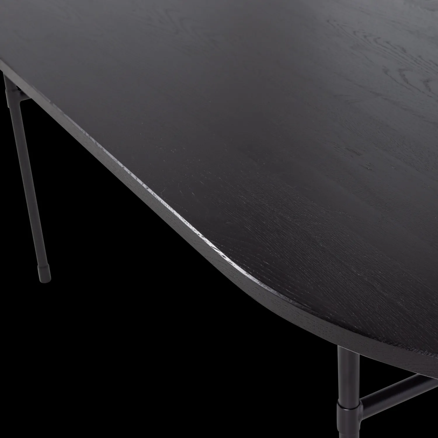 Houten Eettafels-WOOOD Arthur Eettafel Zwart